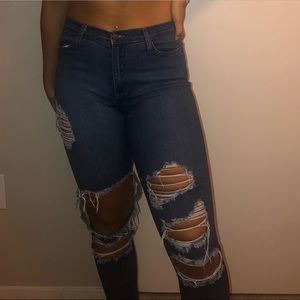 Distressed Fashion Nova Skinny Jeans